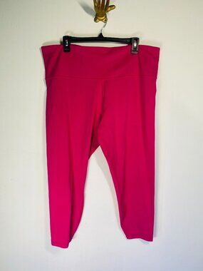 Athleta Ultra High Rise Elation 7/8 Tight Leggings 2X Fuchsia Pink Womens Active